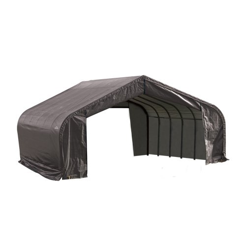 ShelterLogic 82243 Grey 22'x28'x12' Peak Style Shelter