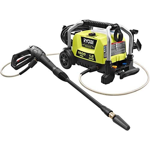 RYOBI RY1419MTVNM 1900 PSI 1.2 GPM Cold Water Wheeled Electric Pressure Washer