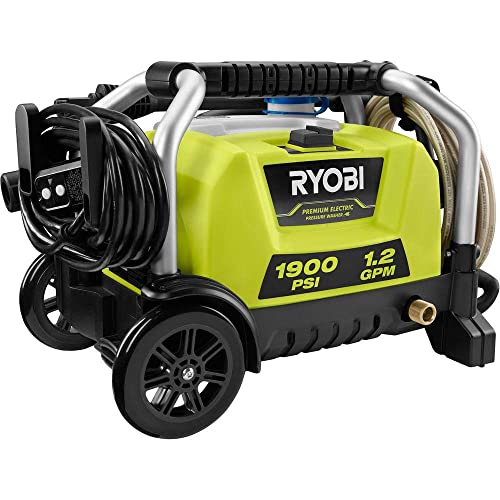 RYOBI RY1419MTVNM 1900 PSI 1.2 GPM Cold Water Wheeled Electric Pressure Washer