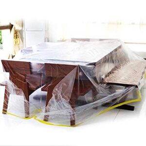 transparent protector cover, dust cover, 2.74×3.66m for furniture car patio use outdoor use