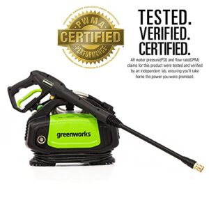 Greenworks 1500 PSI 1.2 GPM Electric Pressure Washer, GPW1502