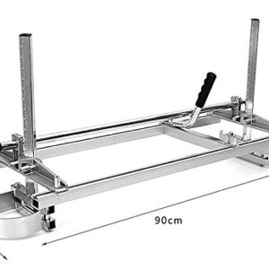 Zchoutrade Portable Chainsaw Mill 14-36 Inch Portable Aluminum Steel Mig Welding Saw Mill 36 Inch Planking Lumber Cutting Bar