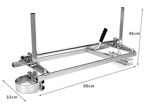 Zchoutrade Portable Chainsaw Mill 14-36 Inch Portable Aluminum Steel Mig Welding Saw Mill 36 Inch Planking Lumber Cutting Bar