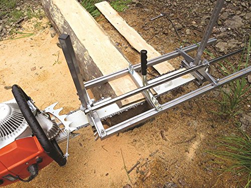 Zchoutrade Portable Chainsaw Mill 14-36 Inch Portable Aluminum Steel Mig Welding Saw Mill 36 Inch Planking Lumber Cutting Bar