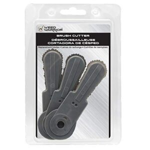 weed warrior brush cutter replacement blades for brush cutter head, 3 count