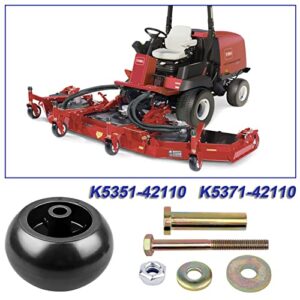 Anti Scalp Deck Wheel Kit Compatible with Bad Boy 022-5234-98 for Toro 1-603299 68-2730 for Kubota K5351-42110 K5371-42110 for Husqvarna 539 10 26-43 for Lawn-Boy 1-603299 68-2730 4 Pack