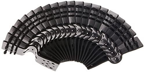 Coolaroo 301385 20Pc Butterfly Clips, 20-Pack, Black