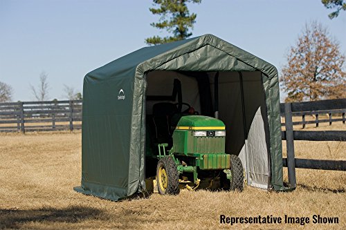 ShelterLogic 72804 Green 10'x8'x8' Peak Style Shelter