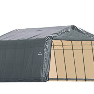 ShelterLogic 90243 Grey 12'x28'x10' Peak Style Shelter