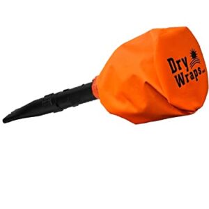 Dry Wraps Waterproof Handheld Blower Cover - 100 Percent Authentic DryWraps - Protection from The Elements (Orange)