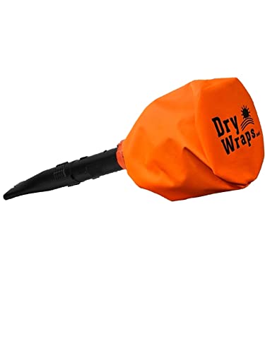 Dry Wraps Waterproof Handheld Blower Cover - 100 Percent Authentic DryWraps - Protection from The Elements (Orange)