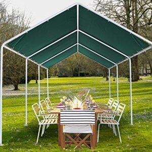 ABCCANOPY 10x20 FT Carport Garage Car Boat Shelter Party Tent,Forest Green