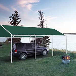 ABCCANOPY 10x20 FT Carport Garage Car Boat Shelter Party Tent,Forest Green