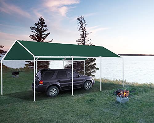 ABCCANOPY 10x20 FT Carport Garage Car Boat Shelter Party Tent,Forest Green