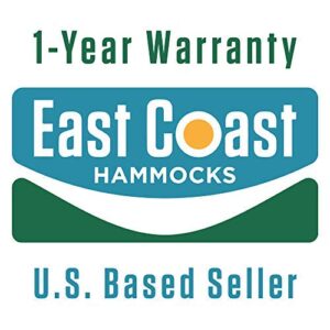 East Coast Hammocks 62''L x 12'' W Oversized Weather Resistant Forest Green Hammock Storage Bag, Suitable for Home Storage, Carrying, Traveling & More