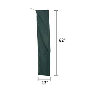 East Coast Hammocks 62''L x 12'' W Oversized Weather Resistant Forest Green Hammock Storage Bag, Suitable for Home Storage, Carrying, Traveling & More