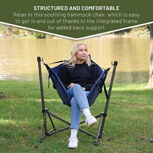 Timber Ridge 7.48" x 39.37" Padded Portable Folding Hammock Chair, Blue