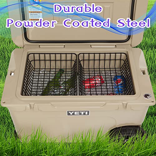 2-Pack Cooler Basket for YETI Tundra Haul, Double Cooler Rack for Double Storage, Dry-Goods Basket for YETI Wheeled Coolers