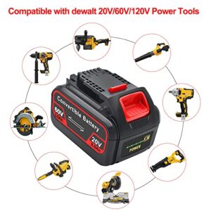 Rocivic Replace for Dewalt 20V/60V Battery 9.0Ah, Compatible with Dewalt DCB609 DCB606 DCB612 Lithium-Ion Battery and Chargers, Fit with Dewalt 20V/60V Cordless Power Tools