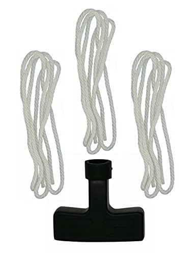 YAMAKATO Predator 212 CT200u GX160 Pull Cord Rope for Honda GX200 GX120 GX240 GX270 Champion Generator 2500 3500 4000 4375 Tiller, Pull Cord for Recoil Starter 4mm 5/32in w/Handle Grip