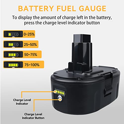 THISSENERGYSYSTEM THISS 2Pack 6.0Ah Lithium-Ion DC9096 DC9098 Replacement for DeWalt 18V Battery XRP DC9099 DW9095 DW9096 DW9098 DC9182 DE9096 DE9095 Compatible with DeWalt Battery 18V Tools