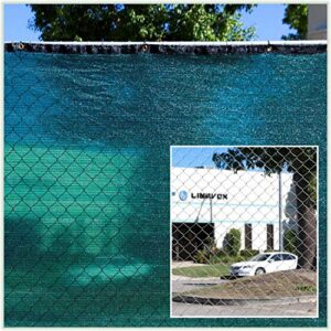 ShadeMart 6' x 50' Green Fence Privacy Screen Windscreen Shade Fabric Cloth HDPE, 90% Visibility Blockage, with Grommets, Heavy Duty Commercial Grade, Cable Zip Ties Included (We Customize Size)
