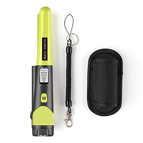 Metal Detector Pinpointer Waterproof,LCD Display with High Sensitivity,360° Scanning,Sound/Vibration Indication（Three Mode） Holster/Hanging Wire