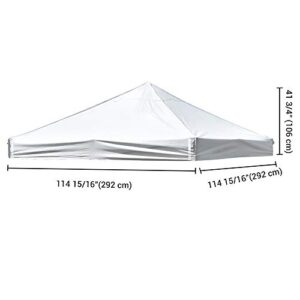 Yescom 9.6x9.6ft Canopy Replacement Top EZ Pop Up Cover Instant Patio Pavilion Gazebo Sunshade Tent Oxford Cover Outdoor