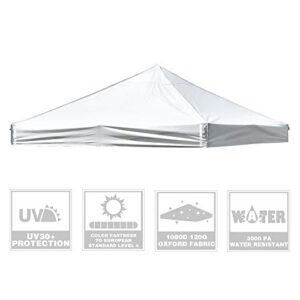 Yescom 9.6x9.6ft Canopy Replacement Top EZ Pop Up Cover Instant Patio Pavilion Gazebo Sunshade Tent Oxford Cover Outdoor