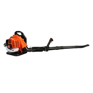 yozumd 1 set leaf blower,backpack gas powered leaf blower, powerful 2 stroke strong wind force 1.2l backpack snow blower,550 cfm,1.25/6800 r/min for garden lawn orange