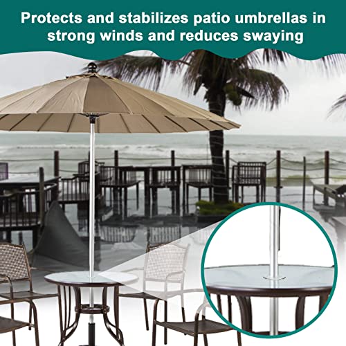 Sukh Patio Table Umbrella Hole Ring Umbrella Hole Ring and Cap Silicone Transparent Hole Couver Plug Hole Rings Set Umbrella Ring Caps 2 Sets for Patio Table Garden Parasol and Stand Base