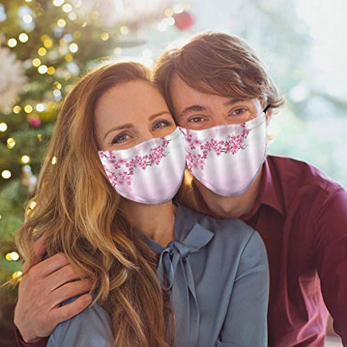 PENATE 1PC Fashion Couple Washable Resue Facemasks Printd Face Bandanas+ 2PCS Filter-Ship from U.S.