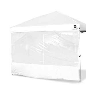 mordenape clear sidewall for 10×10 pop up canopy – straight leg, splicing transparent canopy walls, instant canopy tent sunwall 10×6.3 ft (white)