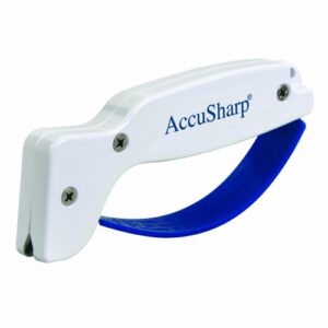 AccuSharp Knife & Scissor Sharpener Combo Pack - Diamond-Honed Tungsten Carbide Rust-Free Sharpener w/Reversible Blades Quickly Sharpen, Restore, Repair & Hone Dull Blades