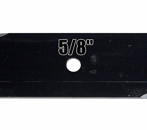 USA Mower Blades U11185BP (3) Extra High-Lift for Simplicity® 5021227ASM Scag® 482878 A48108 Length 18 in. Width 3 in. Thickness .203 in. Center Hole 5/8 in. 36in. 52 in. 54 in. Deck