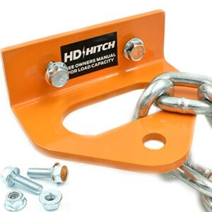HD Switch Bolt on Tow Hitch Replaces Bad Boy 093-1000-00 MZ, MZ Magnum, ZT, CZT, & Maverick - Extreme Heavy Duty - Versatile Chain Slot