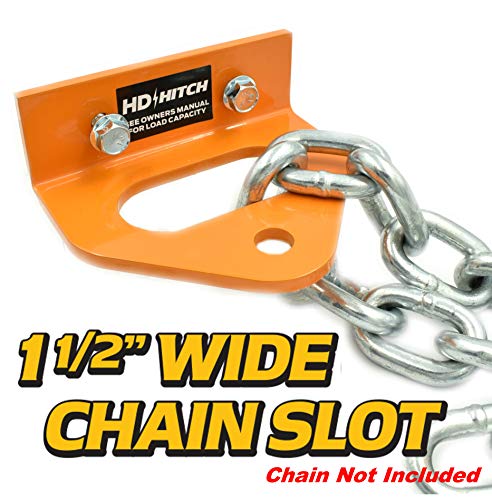 HD Switch Bolt on Tow Hitch Replaces Bad Boy 093-1000-00 MZ, MZ Magnum, ZT, CZT, & Maverick - Extreme Heavy Duty - Versatile Chain Slot