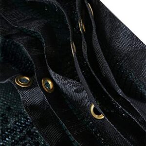 E.share 40% Black Shade Cloth Taped Edge with Grommets UV 10ft X 20ft