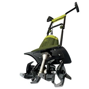 Sun Joe TJ600E Joe Inch 6.5 Electric Tiller/Cultivator, 14-IN 6.0 AMP, Green