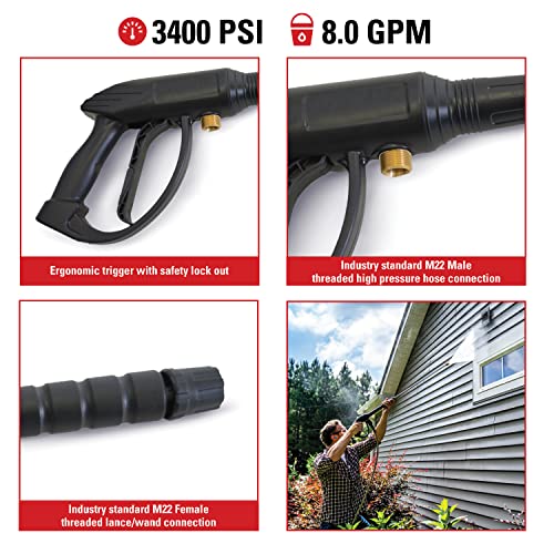 Simpson Cleaning 80147 Universal Pressure Washer Gun for Cold Water Use up to 3400 PSI