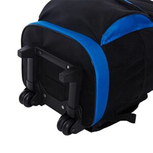 Travelers Club 18" Cool Carry 2 Section Insulated Rolling Cooler, Blue