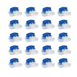gwhole pack of 20 electrical idc 314-box wire connectors for robotic lawn mowers, irrigation applications