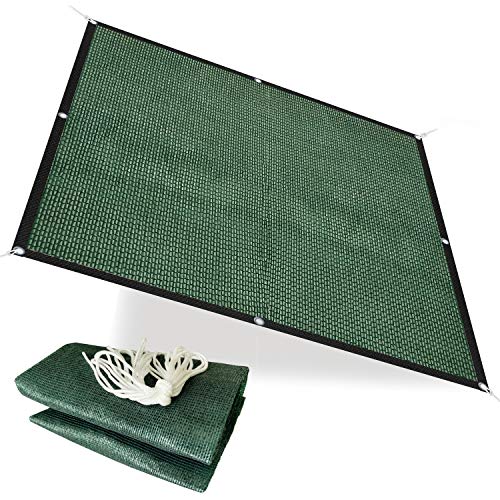 Alion Home 75% Sunblock Garden Net Sun Shade Plant Cover Durable Shade Net Screen for Garden, Greenhouse, Flower, Trees, Fence - Green (6' x 4')