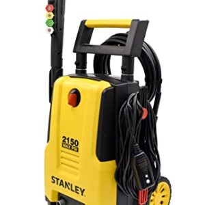 Stanley SHP2150 Portable Electric Pressure Washer, 2150 PSI, 1.4 GPM, 13 AMP, with Metal Lance, Foam Cannon, M22 Trigger Gun, 25' Hose, Quick Connect Nozzles