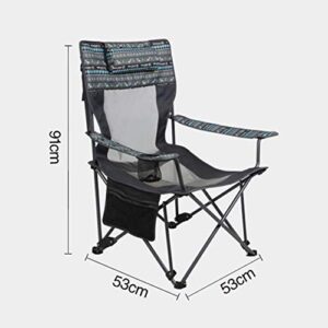 CZDYUF Outdoor Living Camping Folding Portable Mesh Chair with Padded Zero Lounge Chair Patio Foldable Adjustable Reclining with Outdoor (Size : XL)