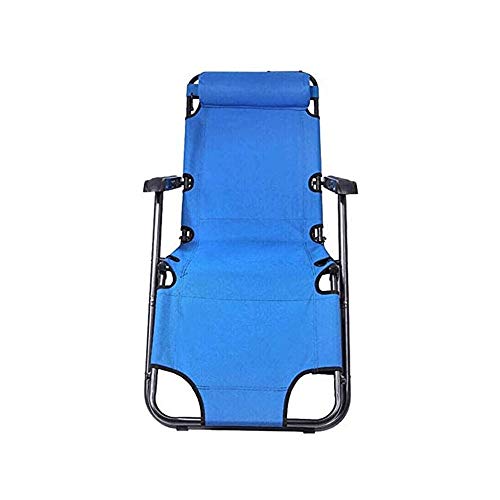 WYKDD Folding Zero Chair Recliner for Office Beach Chair with Armrest Adjustable Lounge Chair Breathable Fabric