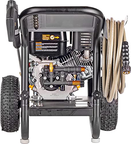 Simpson Cleaning MS61085 MegaShot 3400 PSI Gas Pressure Washer, 2.5 GPM, Kohler SH270, Includes Spray Gun and Extension Wand, 5 QC Nozzle Tips, 5/16-in. x 25-ft. MorFlex Hose, Black