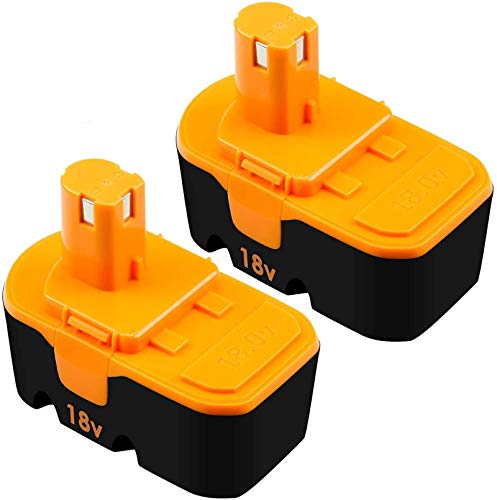 [Upgraded to 3.6Ah] 2 Pack P100 Replacement Battery Compatible with Ryobi 18V Battery One+ Power Tools Replace for P101 ABP1803 BPP1820 1322401 1400672 130224007 1323303 Battery Cordless Power Tools