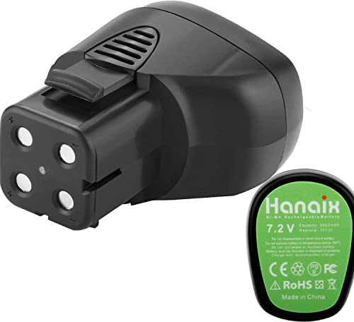 Hanaix 7.2 Volt 3500mAh Battery Compatible with Dremel 7700-01 and Dremel 7700-02 Replacement Dremel 757-01 Dremel 7.2 Volt Battery (Do not fit Dremel 770 Type 1)