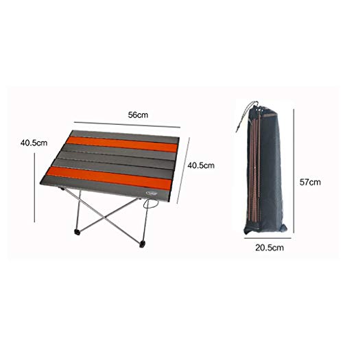 LIRUXUN Folding Table Portable Outdoor Folding Tables Slim Lightweight Small Family Table Suitable for Fishing，Picnic，Camping and Trave (Size : Small)